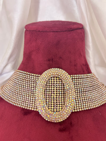 Rhinestone Choker Necklace
