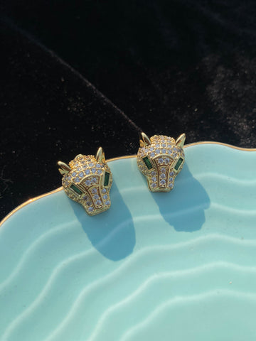 Emerald Eye Studs